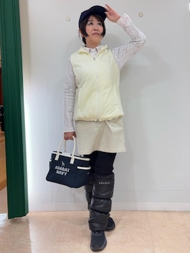 「adabat（アダバット）のアイテム」を使った、いっちゃんさん（レディース・155cm）の冬コーディネート