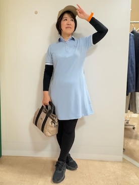 「adabat（アダバット）のアイテム（キャップ）」を使った、いっちゃんさん（レディース・155cm）の春コーディネート