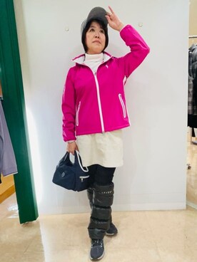 「adabat（アダバット）のアイテム」を使った、いっちゃんさん（レディース・155cm）の冬コーディネート