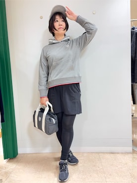 「adabat（アダバット）のアイテム（キャップ）」を使った、いっちゃんさん（レディース・155cm）の春コーディネート