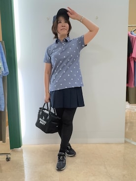 「ADABAT STREAM（アダバットストリーム）のアイテム」を使った、いっちゃんさん（レディース・155cm）の夏コーディネート