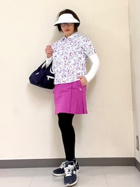 「アイテム（サンバイザー）」を使った、Yさん（レディース・149cm）の春コーディネート