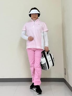 「アイテム（サンバイザー）」を使った、Yさん（レディース・149cm）の春コーディネート