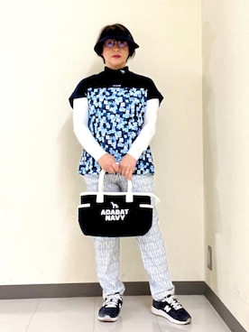 「アイテム（サンバイザー）」を使った、Yさん（レディース・149cm）の春コーディネート