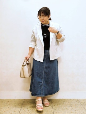 「SOMETHING（サムシング）のアイテム」を使った、haseさん（レディース・152cm）の春コーディネート