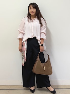 「COUP DE CHANCE（クードシャンス）のアイテム（シャツ/ブラウス）」を使った、はなさん（レディース・160cm）の秋コーディネート