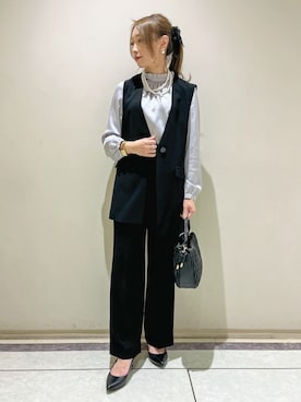 「UNTITLED（アンタイトル）のアイテム（パンプス）」を使った、sattoさん（レディース・152cm）の冬コーディネート
