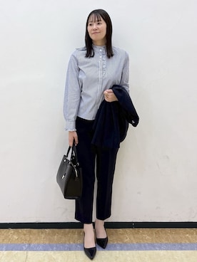 「index（インデックス）のアイテム（バッグ）」を使った、akariさん（レディース・164cm）の冬コーディネート