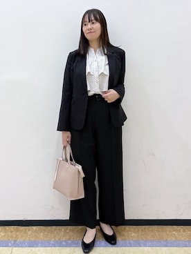 「index（インデックス）のアイテム（テーラードジャケット）」を使った、akariさん（レディース・164cm）の春コーディネート