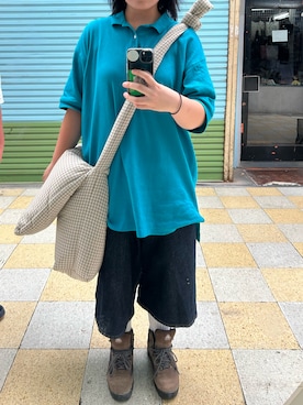 「L.L.Bean（エルエルビーン）のアイテム（トップス）」を使った、YURAさん（レディース・161cm）の春コーディネート