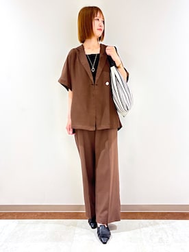 「grove（グローブ）のアイテム」を使った、miさん（レディース・162cm）の夏コーディネート