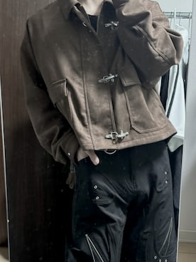 「ADRER（アドラー）のアイテム（ブルゾン）」を使った、memedayo__23さん（メンズ・171cm）の春コーディネート
