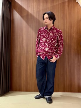 「TAKEO KIKUCHI（タケオキクチ）のアイテム」を使った、中村さん（メンズ・170cm）の秋コーディネート