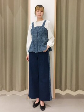 「THE SHOP TK （ザ ショップ ティーケー ）のアイテム（パンプス）」を使った、ミリさん（レディース・170cm）の春コーディネート
