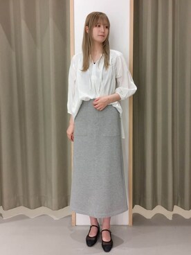 「THE SHOP TK （ザ ショップ ティーケー ）のアイテム（パンプス）」を使った、ミリさん（レディース・170cm）の春コーディネート