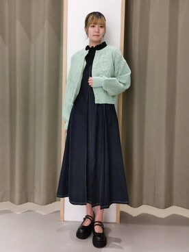 「THE SHOP TK （ザ ショップ ティーケー ）のアイテム（パンプス）」を使った、ミリさん（レディース・170cm）の春コーディネート