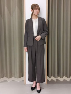 「THE SHOP TK （ザ ショップ ティーケー ）のアイテム（パンプス）」を使った、ミリさん（レディース・170cm）の春コーディネート
