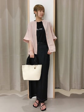 「THE SHOP TK （ザ ショップ ティーケー ）のアイテム（パンプス）」を使った、ミリさん（レディース・170cm）の夏コーディネート