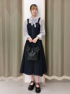 「THE SHOP TK （ザ ショップ ティーケー ）のアイテム（パンプス）」を使った、ミリさん（レディース・170cm）の春コーディネート