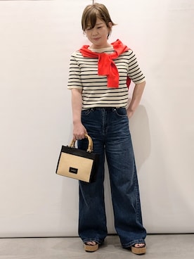 「公園」｜KUREさん（レディース・161cm）の春コーディネート