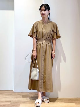 「OPAQUE.CLIP（オペークドットクリップ）のアイテム」を使った、あいさん（レディース・169cm）の夏コーディネート