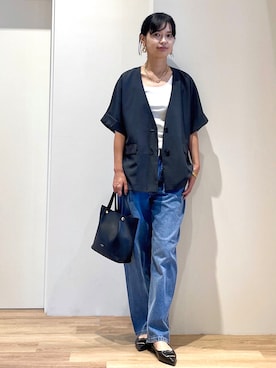 「OPAQUE.CLIP（オペークドットクリップ）のアイテム」を使った、あいさん（レディース・169cm）の夏コーディネート