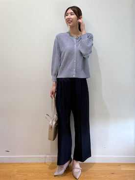 「index（インデックス）の【2WAY】ハートポーチ付きミニショルダーバッグ（ショルダーバッグ、ベージュ系）」を使った、74meguさん（レディース）の夏コーディネート