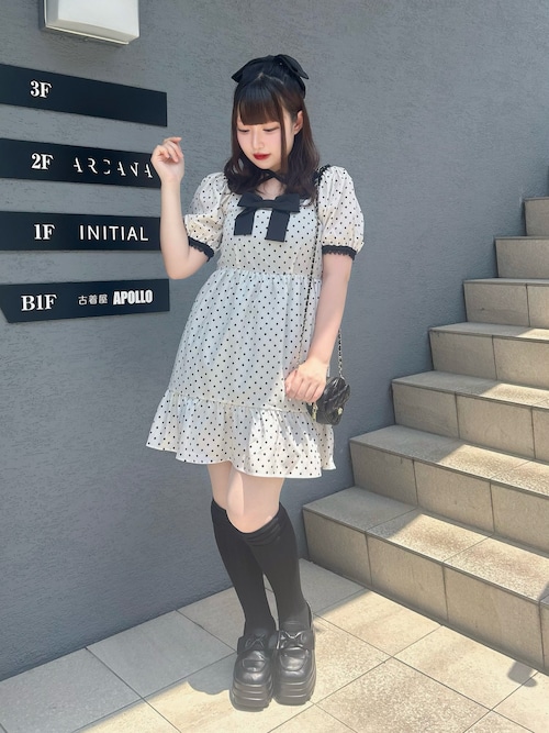 NICE CLAUP 半袖 ミニワンピ ドット 値下げ中 continuer de NICE CLAUP ワンピース 半袖 ときめきを詰め込んだ、主役