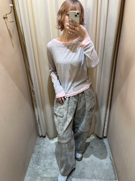 三田真凜さん（レディース・166cm）の春コーディネート