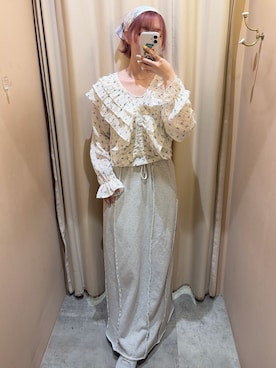 三田真凜さん（レディース・166cm）の春コーディネート