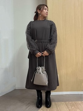 「DRESKIP（ドレスキップ）のアイテム」を使った、nanaさん（レディース・153cm）の秋コーディネート