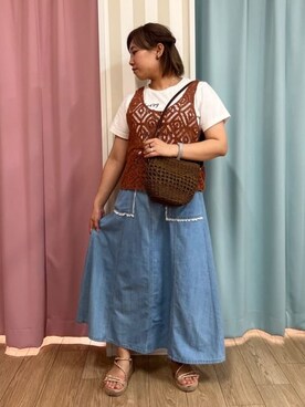 nanaさん（レディース・153cm）の夏コーディネート