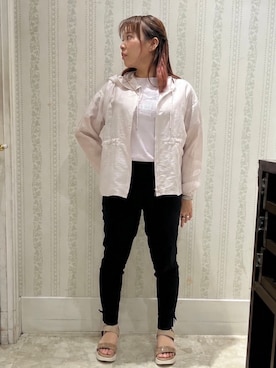 「esche（エッシュ）のアイテム」を使った、nanaさん（レディース・153cm）の春コーディネート