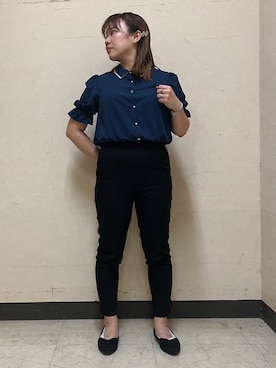 「esche（エッシュ）のアイテム」を使った、nanaさん（レディース・153cm）の春コーディネート