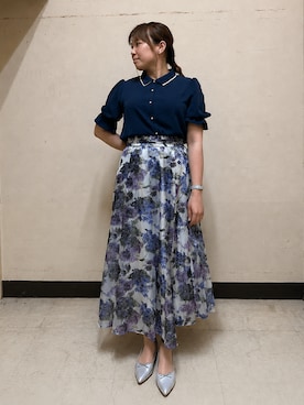 nanaさん（レディース・153cm）の春コーディネート