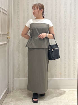 「grove（グローブ）のアイテム」を使った、nanaさん（レディース・153cm）の夏コーディネート