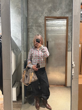 「WHO'S WHO gallery（フーズフーギャラリー）のアイテム（パーカー）」を使った、yuk1hinanoさん（レディース・155cm）の秋コーディネート