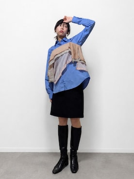 「STUDIOUS(ステュディオス)のアイテム(トップス)」を使った、Meiさん(レディース・165cm)の夏コーディネート