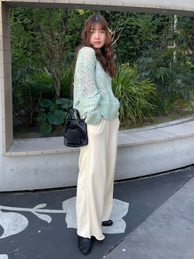 落合砂月さん（レディース・157cm）の冬コーディネート