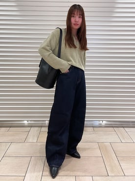 落合砂月さん（レディース・157cm）の冬コーディネート