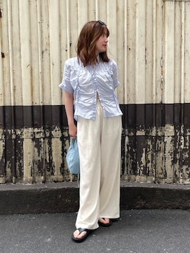 落合砂月さん(レディース・157cm)の夏コーディネート