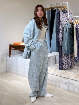 落合砂月さん（レディース・157cm）の冬コーディネート