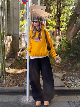 「BEAMS（ビームス）のアイテム」を使った、saraさん（レディース・172cm）の秋コーディネート
