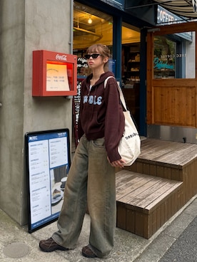saraさん（レディース・172cm）の秋コーディネート