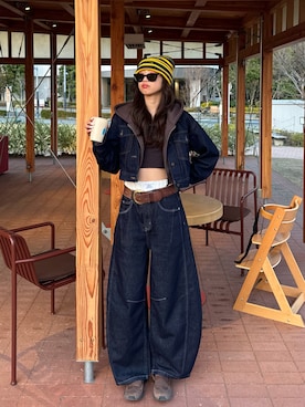 saraさん（レディース・172cm）の春コーディネート