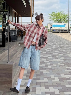 「BIRKENSTOCK（ビルケンシュトック）のアイテム」を使った、saraさん（レディース・172cm）の春コーディネート