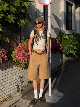 「ZARA（ザラ）のアイテム（その他ヘアアクセサリー、その他）」を使った、saraさん（レディース・172cm）の春コーディネート