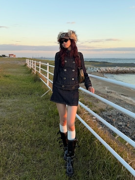 「gentle monster（ジェントルモンスター）のアイテム」を使った、saraさん（レディース・172cm）の秋コーディネート
