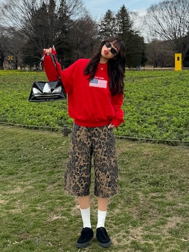 「INTER FACTORY（インターファクトリー）のアイテム」を使った、saraさん（レディース・172cm）の春コーディネート