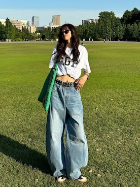 「gentle monster（ジェントルモンスター）のアイテム」を使った、saraさん（レディース・172cm）の春コーディネート